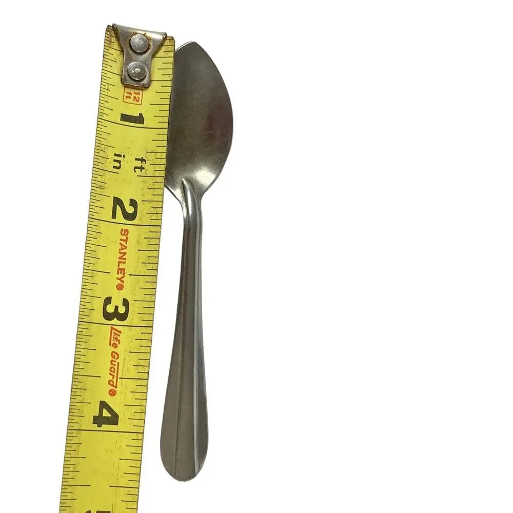 9 Vintage Hudson‎ Stainless Steel Silverware  Small Teaspoons Spoons Taiwan